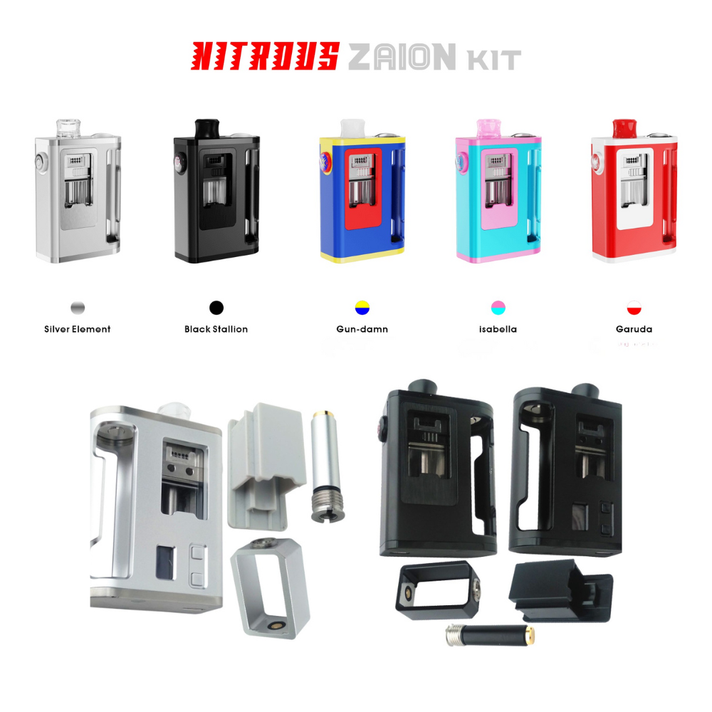 NITROUS ZAION AIO 3 in 1 KIT (BORO TANK COMPATIBLE / DOTAIO CARTRIDGE ADAPTER / RBA TANK ADAPTER) - Image 2