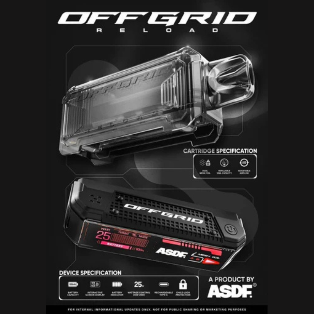 OFFGRID RELOAD STARTER KIT BY ASDF - VAPETAPE - Image 3