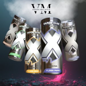 VAPOR CLUB X-CAN 11K PUFFS DISPOSABLE POD