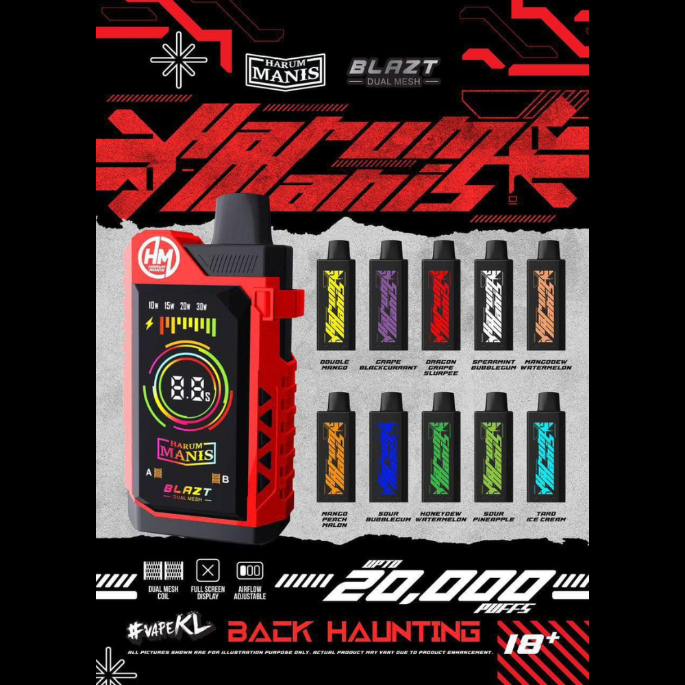 HARUM MANIS BLAZT FLAVOR CARTRIDGE 20000PUFF CLOSED POD - Image 2