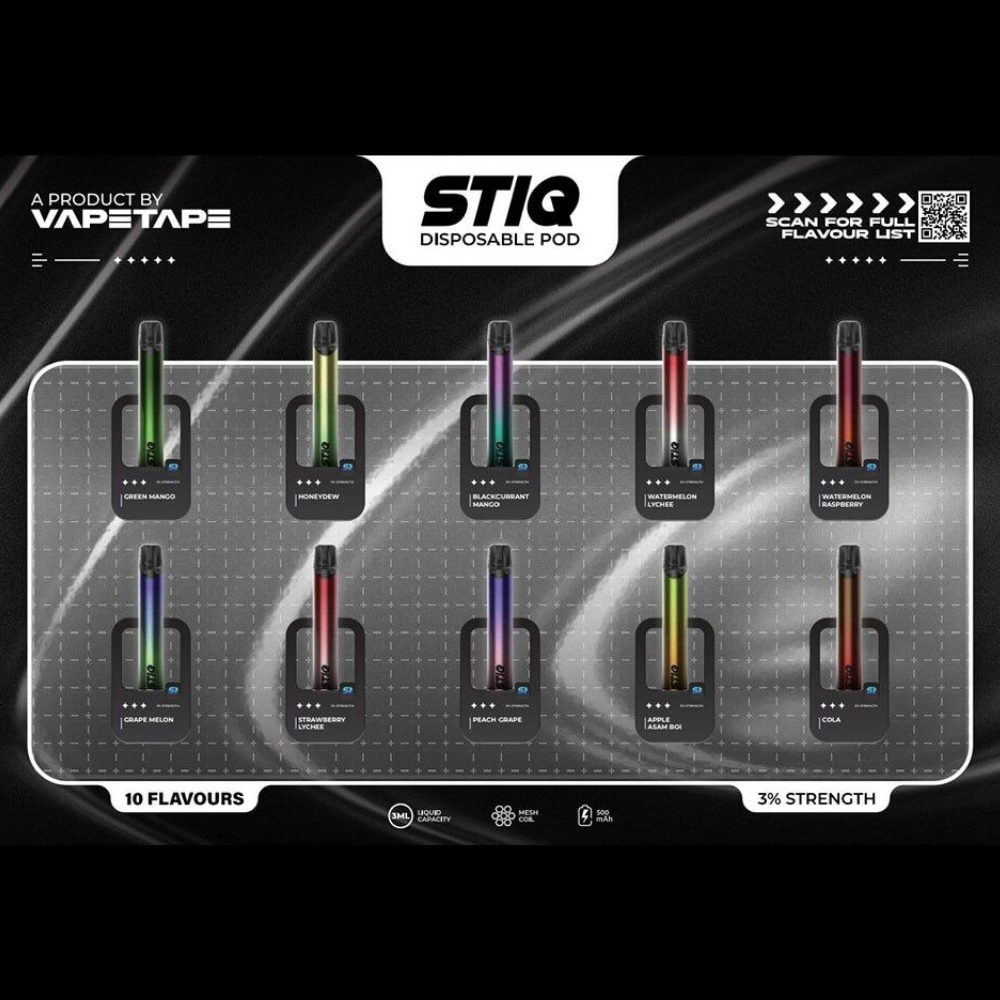 ASDF VAPETAPE STIQ 3ML DISPOSABLE - Image 2